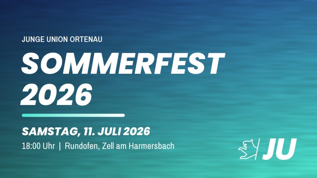 JU Sommerfest 2026 am 11. Juli im Rundofen, Zell am Harmersbach